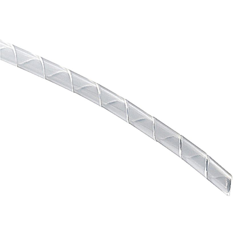 Ty-Rap SRPE-375F-9-C Forward Cut Spiral Wrap, 3/8 in OD Dia x 100 ft L x 0.052 in THK, Polyethylene, Natural